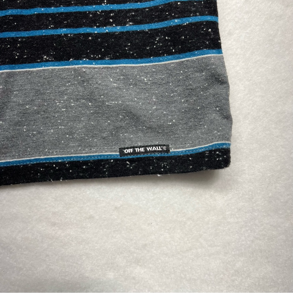 Vans Men's Gray and Blue Striped Hoodie - Picture 10 of 11